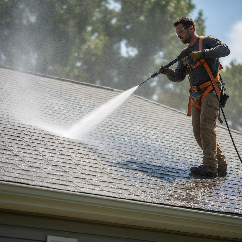 roof pressure cleaning
